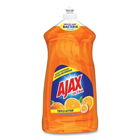 Ajax Dish Detergent, Liquid, Antibacterial, Orange, 52 oz, Bottle 49860